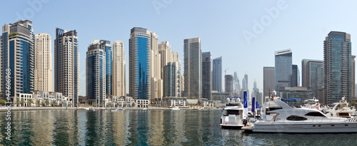 Dubai Marina Water and architecture