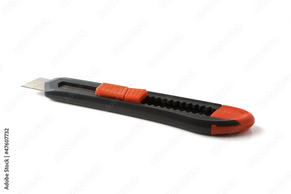 office knife on a white background office knife on a white background