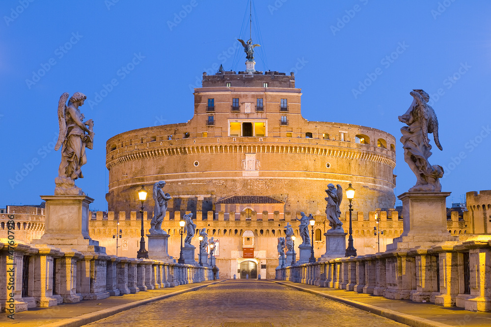 Naklejka premium Castel Sant'angelo in Rome, Italy