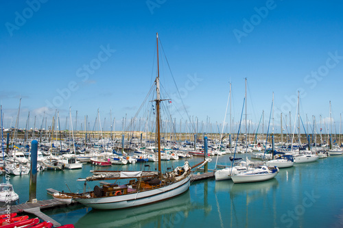 Island Oleron in France with yachts in harbor © Ivonne Wierink