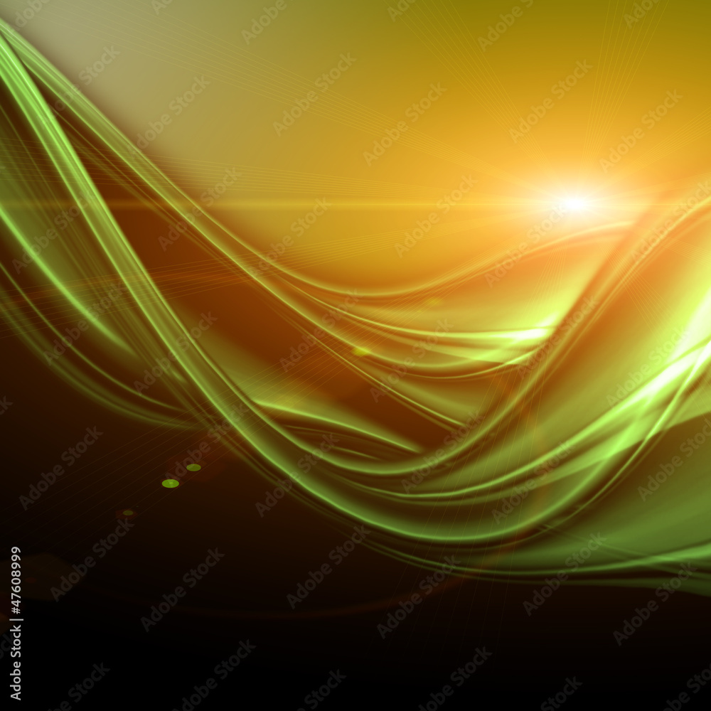 futuristic wave background design with lights