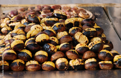 Grilled chestnuts