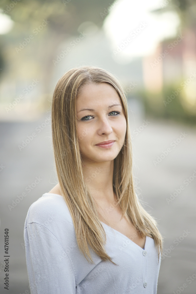 Portrait of a young girl Portrait of a young girl