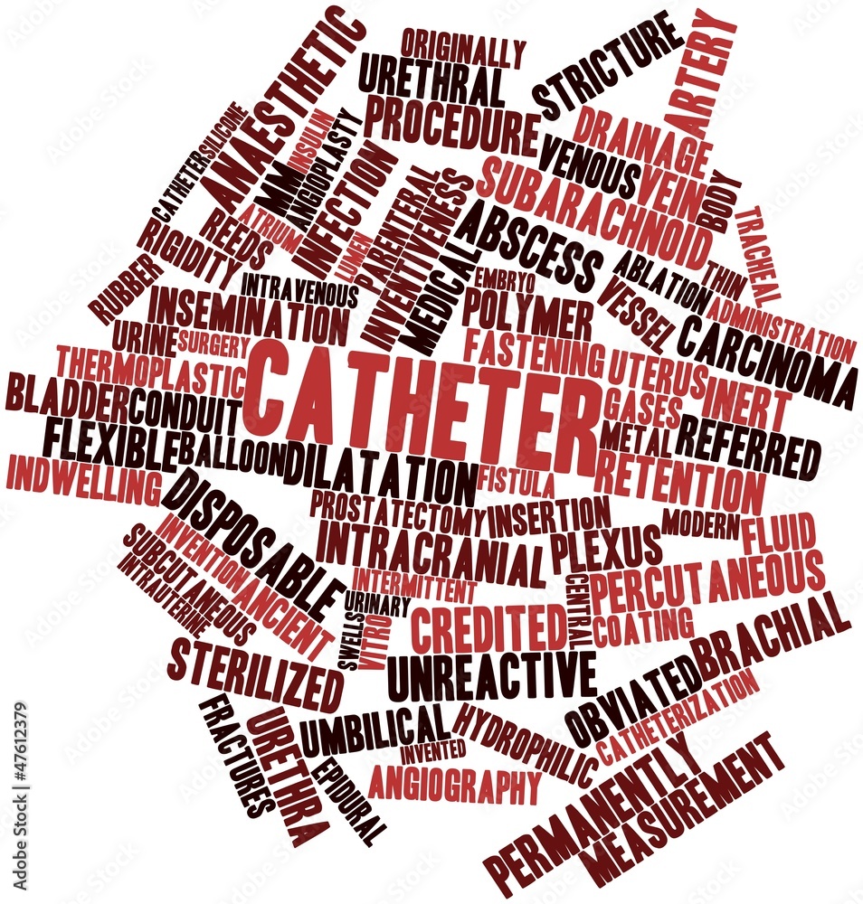Word cloud for Catheter Stock Illustration Adobe Stock