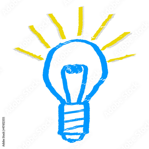 Lampe Birne Idee  #121210-svg001