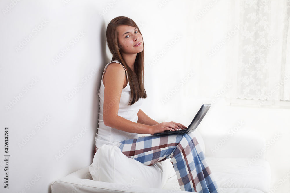 Beautiful woman with notebook Beautiful woman with notebook