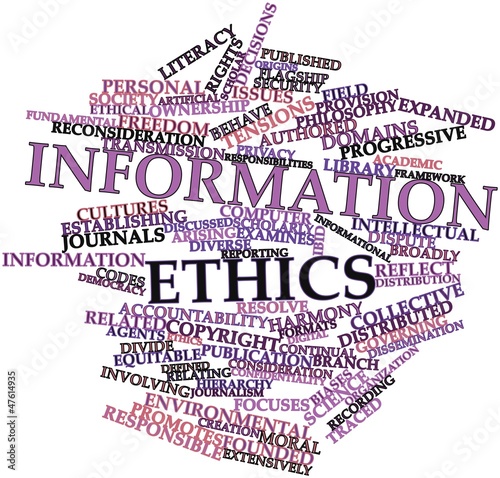 Фотография Word cloud for Information ethics
