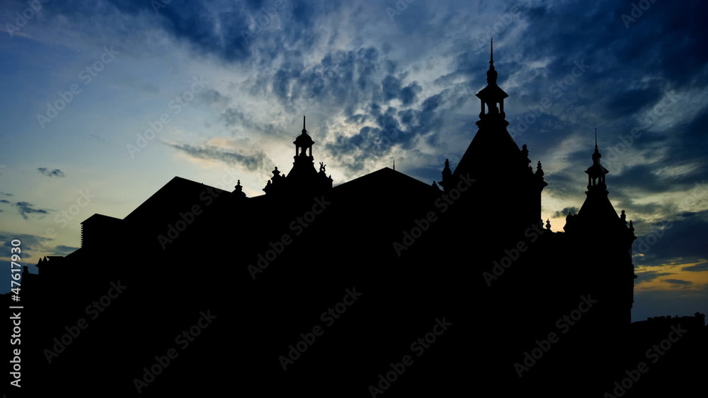 Nederland Stadsschouwburg sunset Nederland Stadsschouwburg sunset