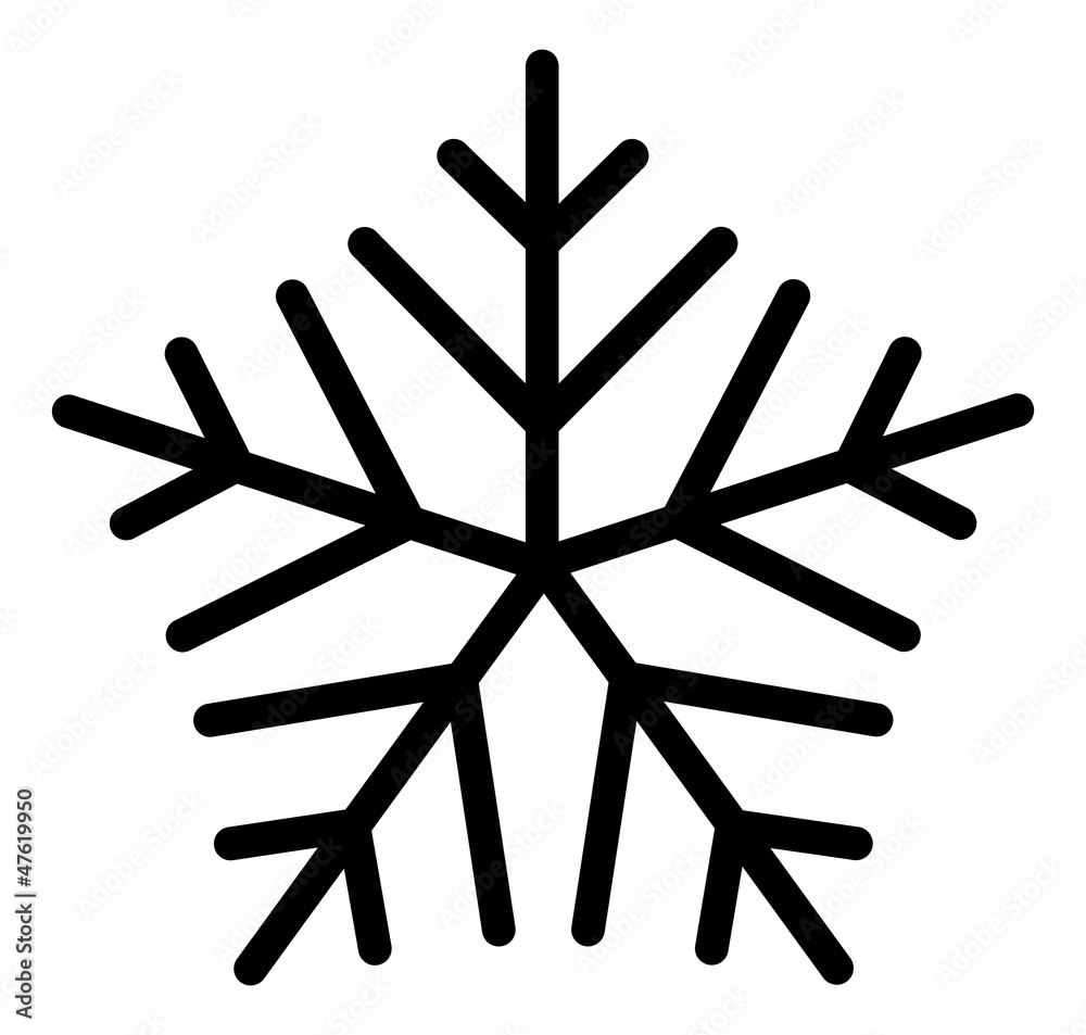 Fototapeta premium Retro Snowflake