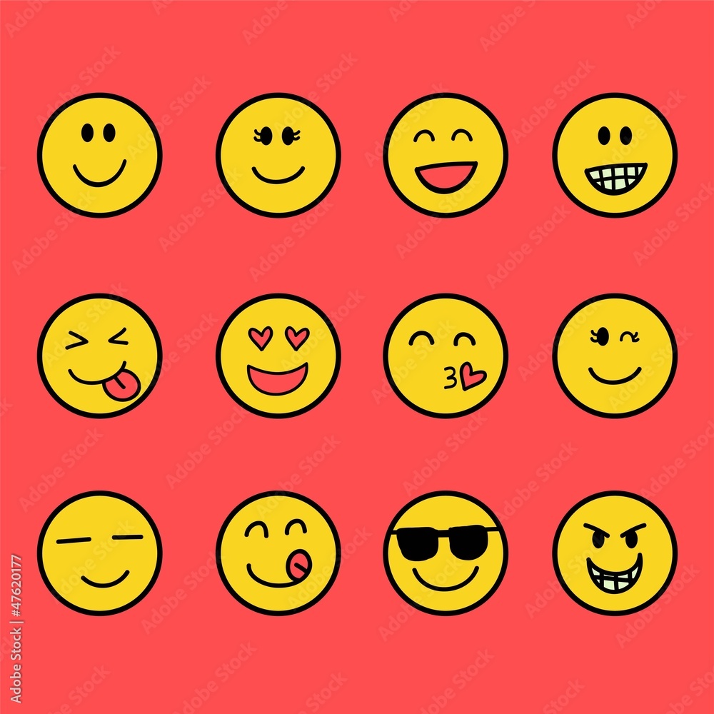 Fototapeta premium Fun and smile emoticon