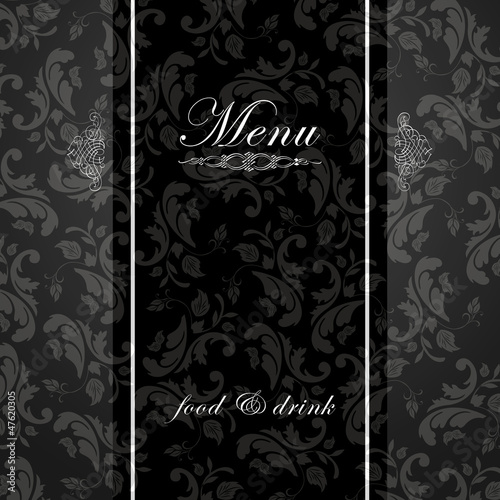 Elegant restaurant menu design