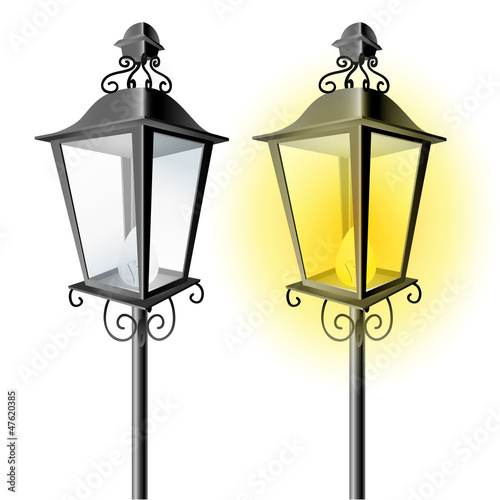 Old vintage street lamp