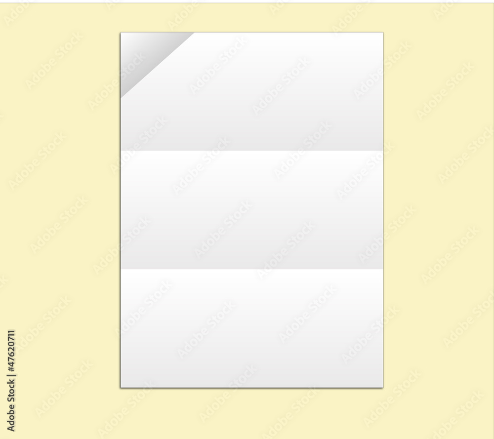 Blank White Paper Vector Blank White Paper Vector