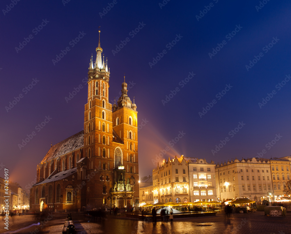 Marienkirche in Krakow - obrazy, fototapety, plakaty 