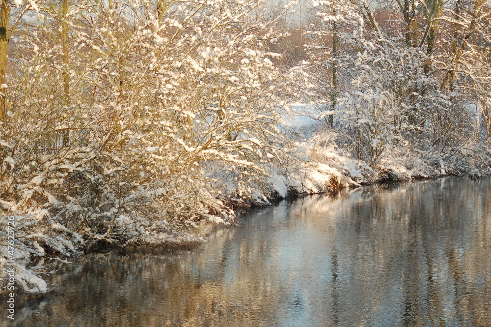 Obraz premium Der Fluss des Winters
