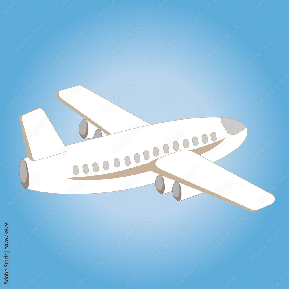 the plane in the sky (vector) the plane in the sky (vector)