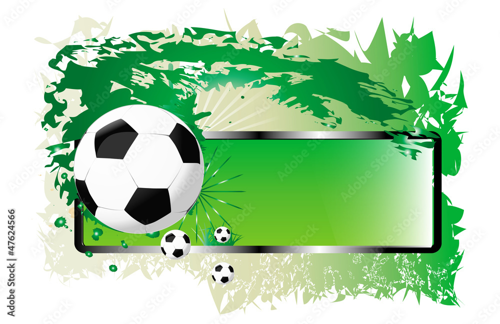 Fußball Hintergrund mit Banner – Stock-Vektorgrafik | Adobe Stock