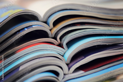 pile of magazines