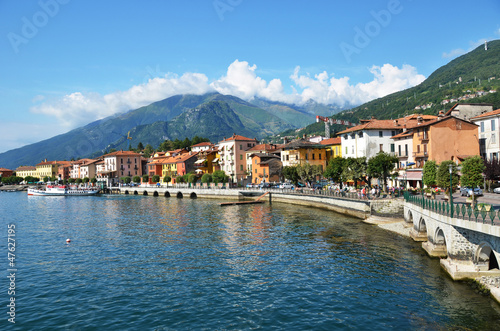 Gravedonna town at the famous Italian lake Como © HappyAlex