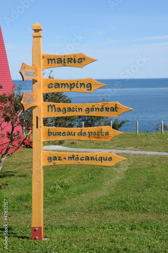 Quebec, the small village of La Martre photo