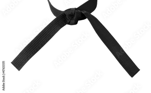 Tied Karate Black Belt