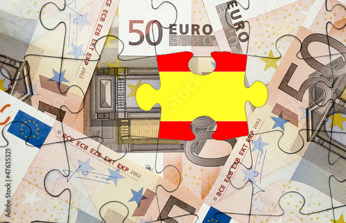 European financial crisis concept: Crisis in Spain