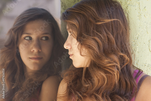 Teen Girl Reflection