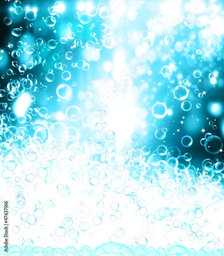 Abstract Background with lights and Bubbles.