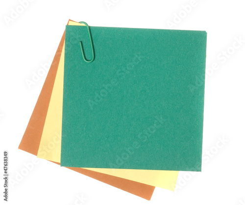 colorful note paper