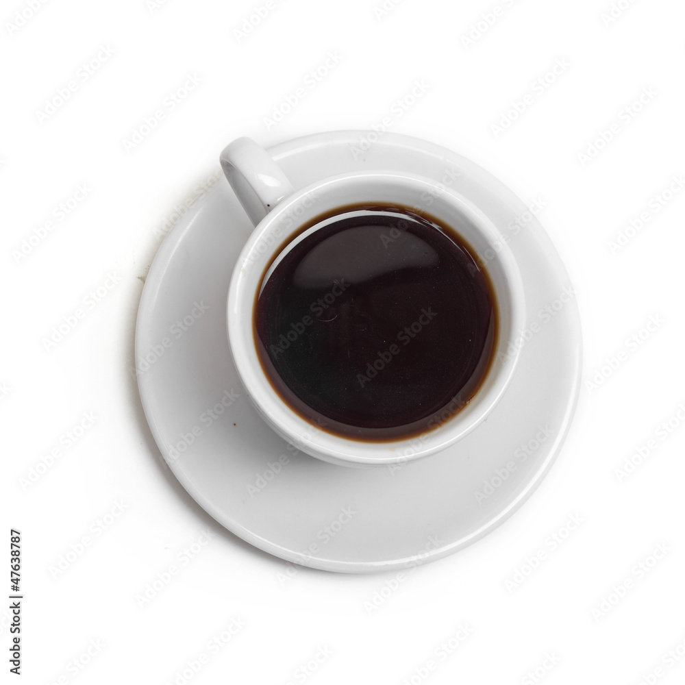 Perfect white coffee cup with steam isolated on white Perfect white coffee cup with steam isolated on white
