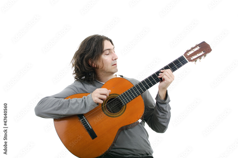 Acoustic guitar guitarist man classical Acoustic guitar guitarist man classical