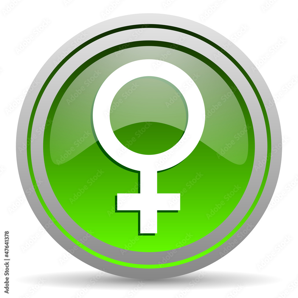 sex green glossy icon on white background sex green glossy icon on white background