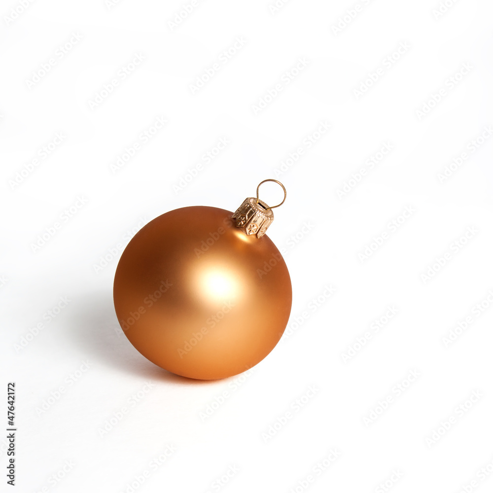 Glitter christmas ball isolated on white background Glitter christmas ball isolated on white background