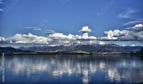Konstfotografi Landscape of Vodné Dielo, Žilina, Slovakia
