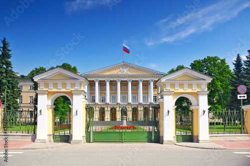Beautiful architecture Smolny Palace St. Petersburg. photo