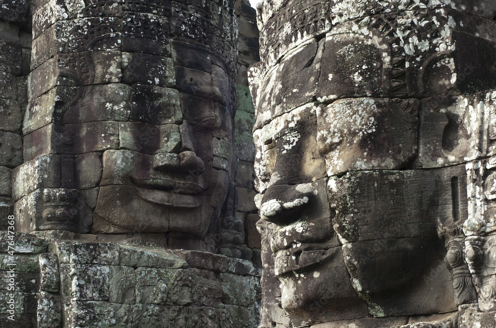 Caras del templo de Bayón. Angkor. Camboya