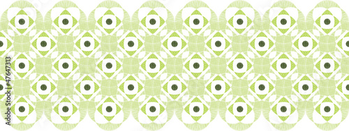 Vector abstract damask swirls horizontal seamless pattern