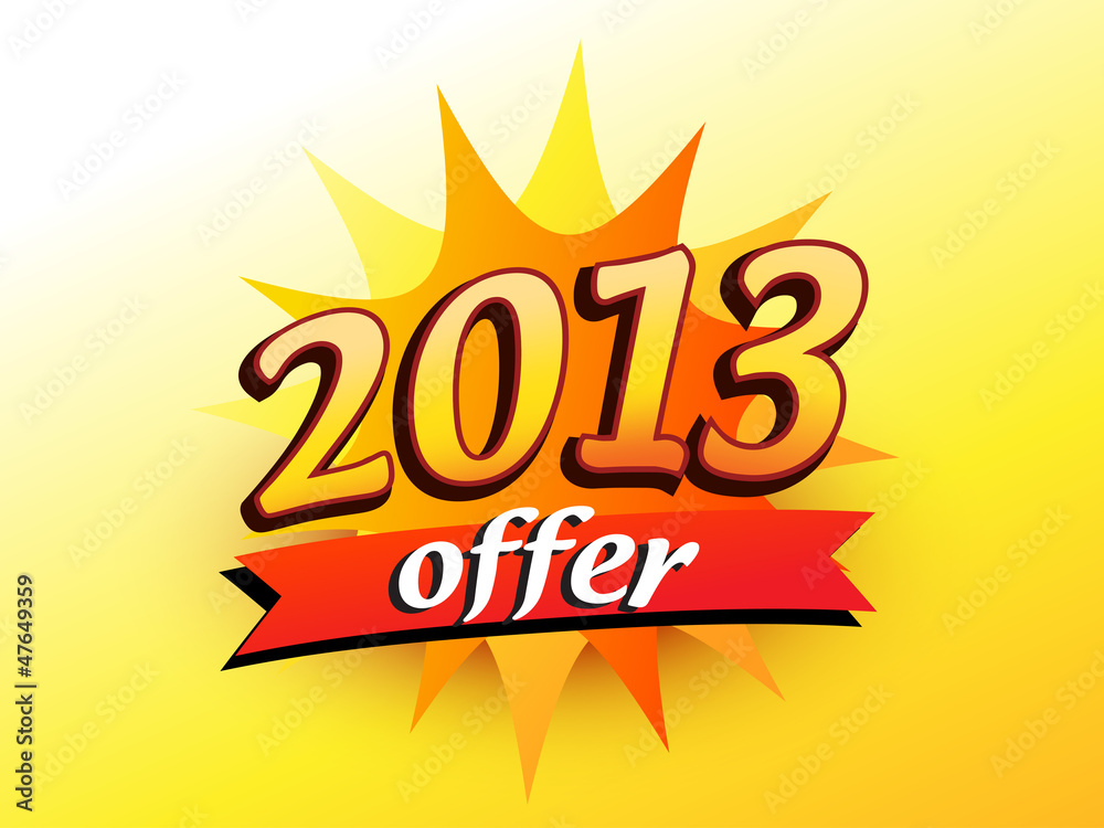 new year offer illustration new year offer illustration