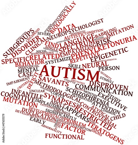 Word cloud for Autism photo