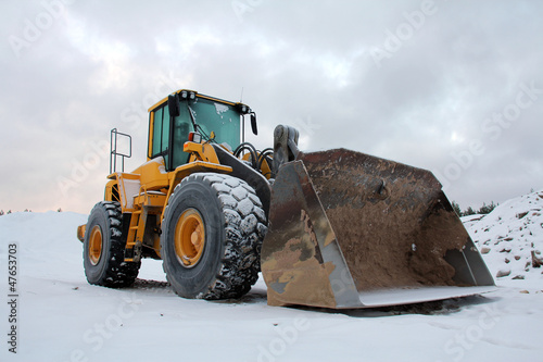 Wheel Loader at Winter Sand Pit