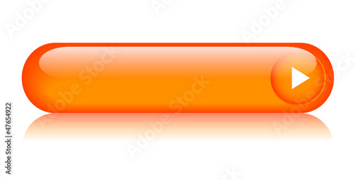 Orange web button (rectangular arrow blank gel click here)