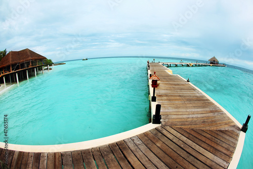Stunning tropical landscape in Maldives