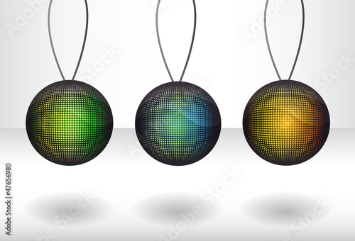 Vector illustration with balls
