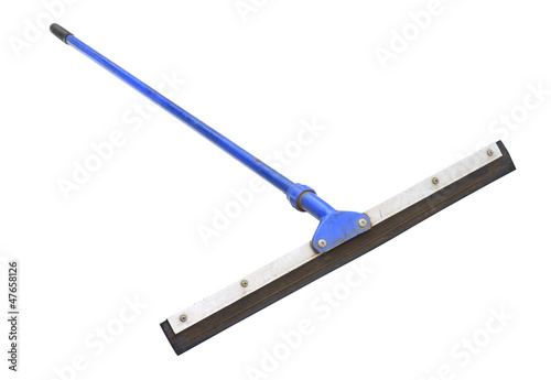 Floor squeegee isolated on white background photo