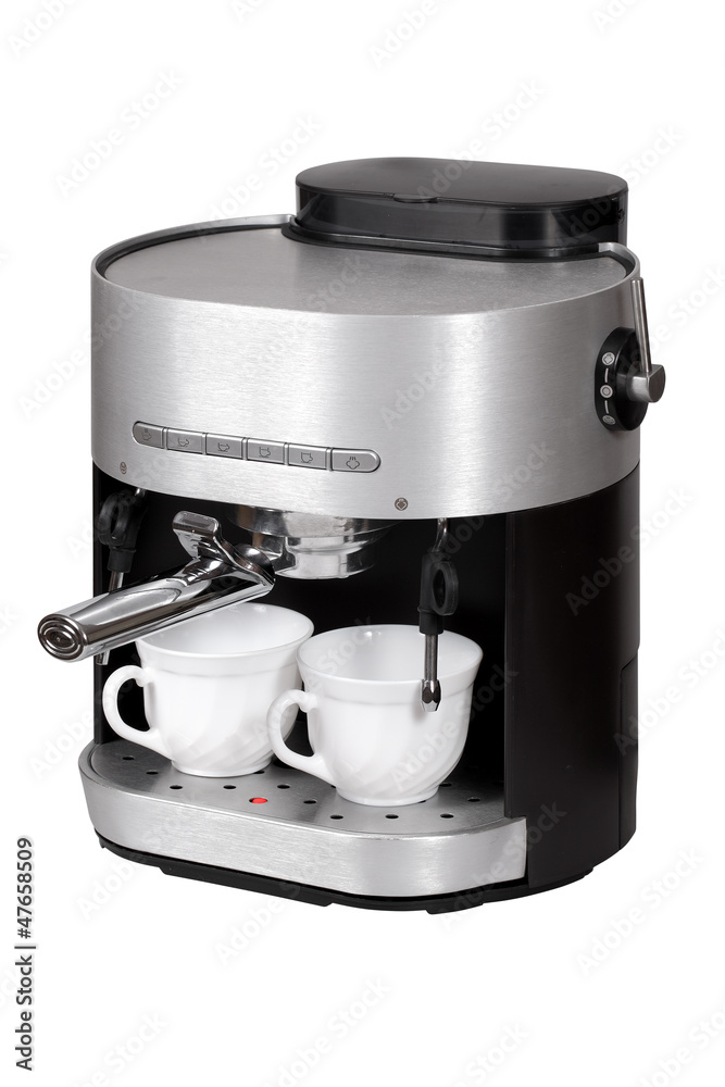 Coffee maker isolated over white with clipping path Coffee maker isolated over white with clipping path
