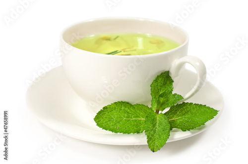 herbal tea with mint