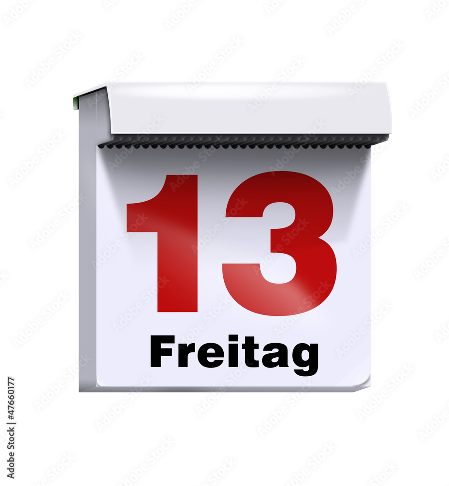 kalender freitag der 13. Stock Illustration | Adobe Stock