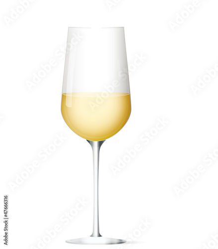 Glass of white wine