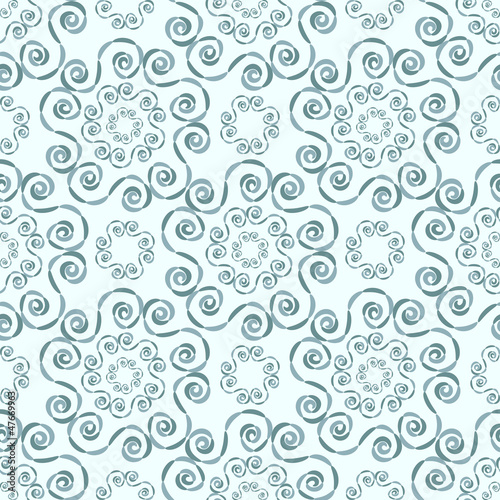 Light blue seamless decorative pattern