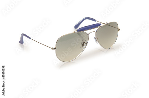 Elegant sunglasses isolated on the white